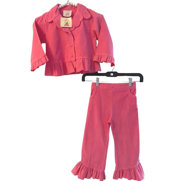 Pink adorable pants and jacket size 4T - Picture 3 of 6
